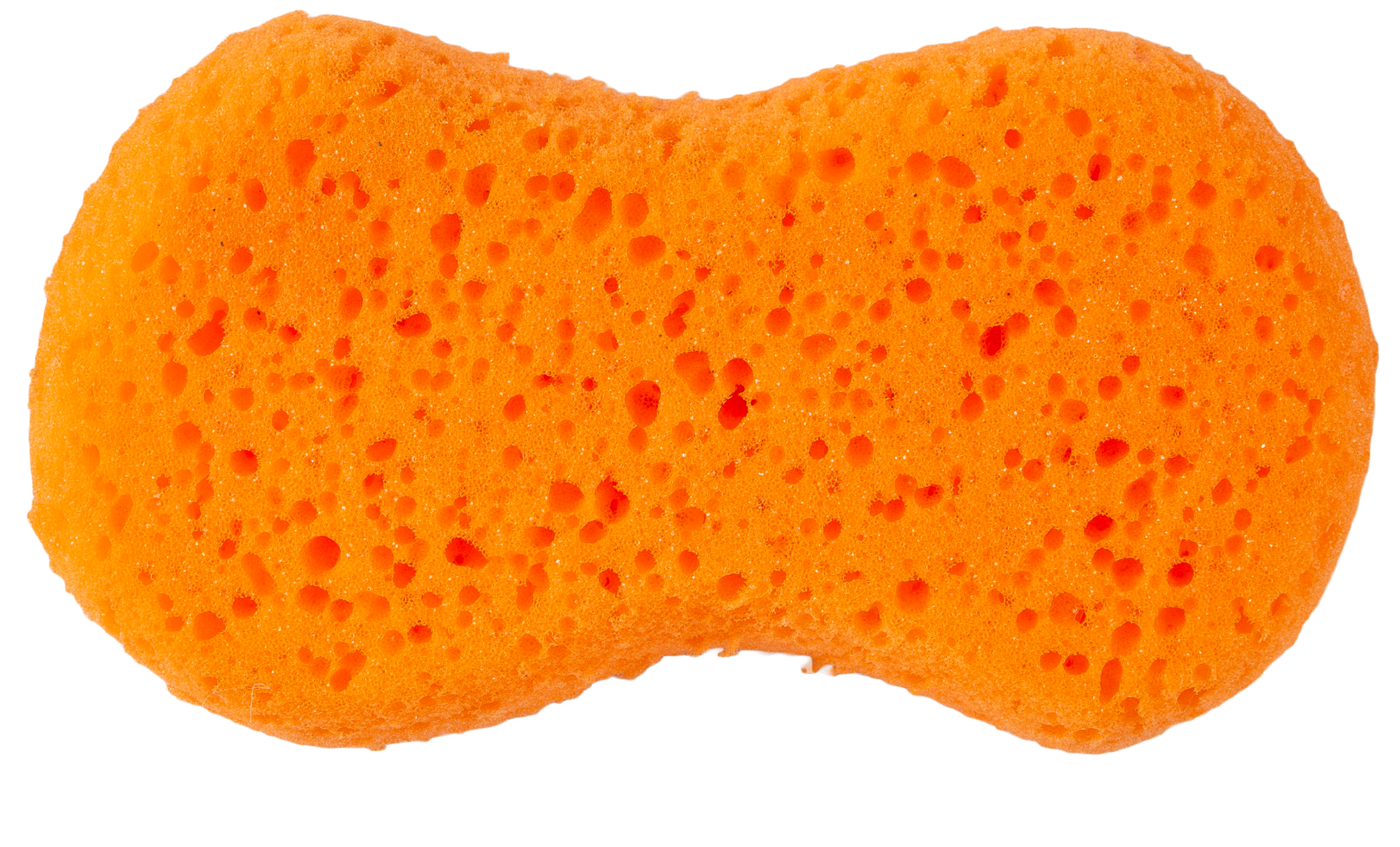 An orange car wash sponge that could possibly be used at Clean Car Wash and Detail in Fredericksburg, VA.